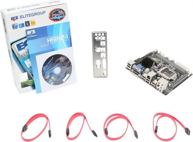 Alt view image 5 of 5 - ECS H61H2-I v1.1 LGA 1155 Intel H61 HDMI Mini ITX Intel Motherboard