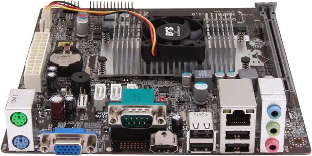 Alt view image 2 of 5 - ECS NM70-I v1.0 Intel Celeron 1037U 1.80GHz BGA1023 Intel NM70 Mini ITX Motherboard / CPU Combo