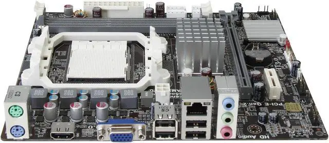Alt view image 2 of 5 - ECS A960M-MV(1.0A) AM3+ AMD 760G HDMI Micro ATX AMD Motherboard