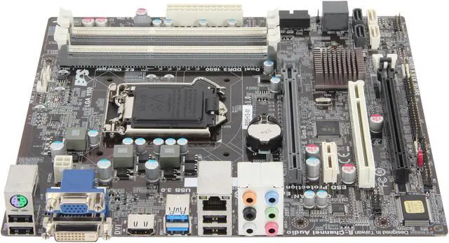 Alt view image 2 of 5 - ECS B85H3-M(1.0) LGA 1150 Intel B85 HDMI USB 3.0 Micro ATX Intel Motherboard