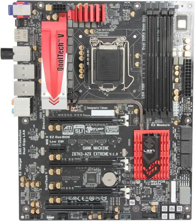 Alt view image 3 of 5 - L337 Gaming GANK MACHINE Z87H3-A2X EXTREME LGA 1150 Intel Z87 HDMI SATA 6Gb/s USB 3.0 ATX Intel Motherboard