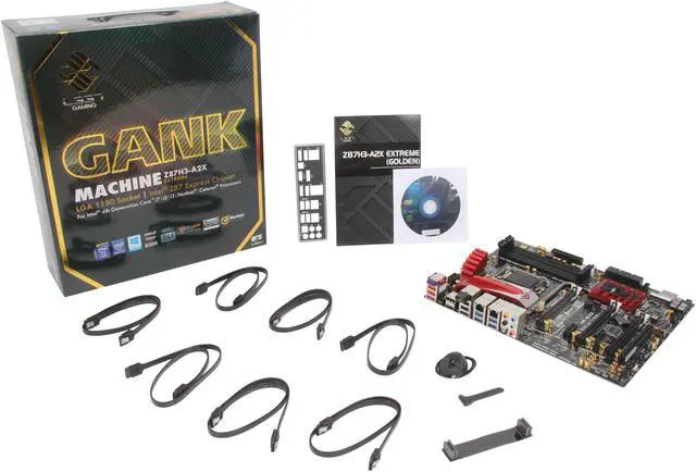 Alt view image 5 of 5 - L337 Gaming GANK MACHINE Z87H3-A2X EXTREME LGA 1150 Intel Z87 HDMI SATA 6Gb/s USB 3.0 ATX Intel Motherboard