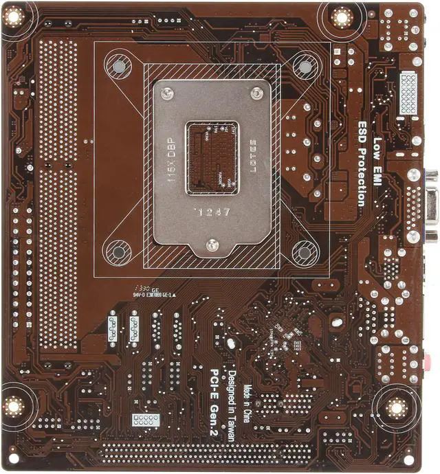 Alt view image 4 of 5 - ECS H81H3-M4 (V1.0A) LGA 1150 Intel H81 HDMI USB 3.0 Micro ATX Intel Motherboard