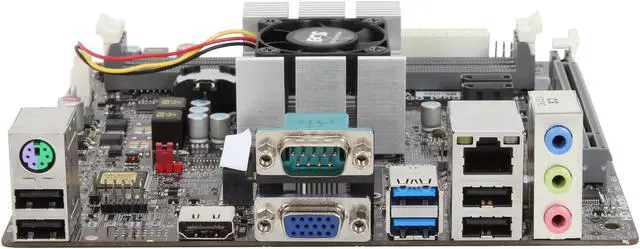 Alt view image 2 of 5 - ECS KBN-I/5200 AMD A6-5200 Quad Core processor Mini ITX Motherboard / CPU / VGA Combo