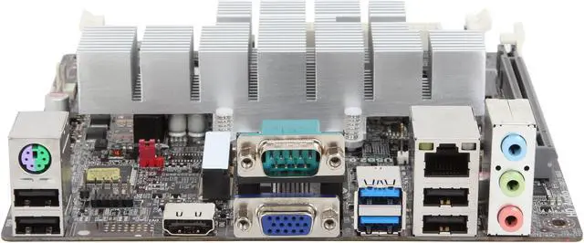 Alt view image 2 of 5 - ECS KBN-I/2100 (V1.1) AMD E1-2100 Dual Core processor AMD Kabini (SOC) Mini ITX Motherboard / CPU / VGA Combo