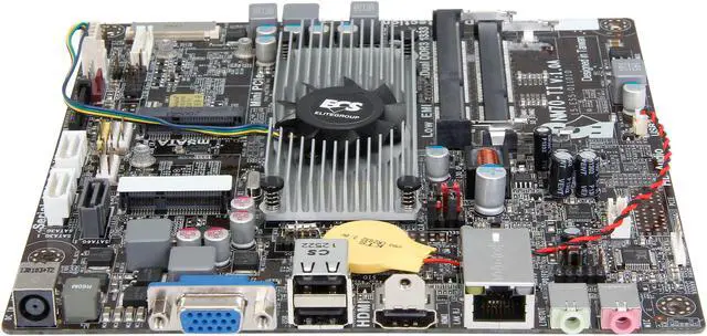 Alt view image 2 of 5 - ECS NM70-TI (V1.0A) Intel Celeron 847/807 Intel NM70 Thin Mini-ITX Motherboard / CPU / VGA Combo
