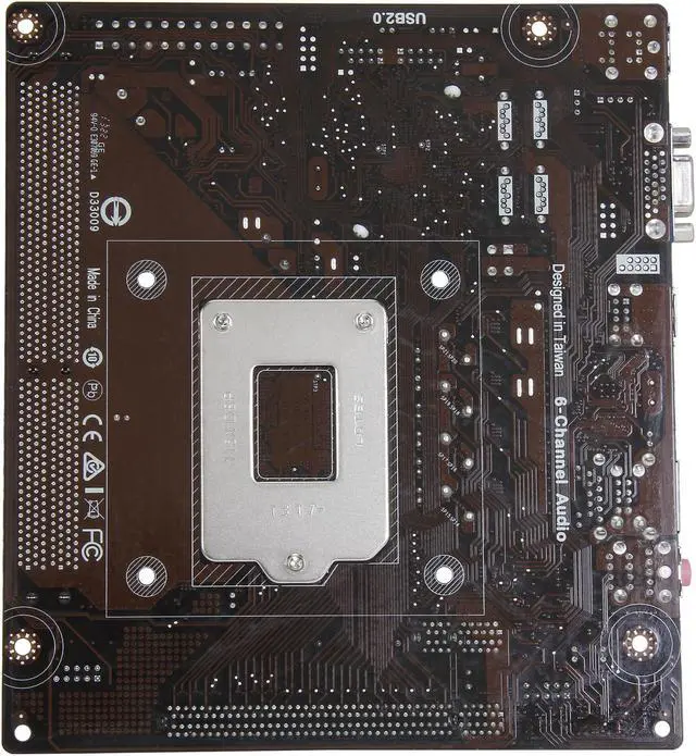 Alt view image 4 of 5 - ECS H61H2-M4 (V1.0) LGA 1155 Intel H61 Micro ATX Intel Motherboard