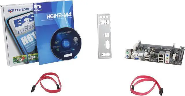 Alt view image 5 of 5 - ECS H61H2-M4 (V1.0) LGA 1155 Intel H61 Micro ATX Intel Motherboard