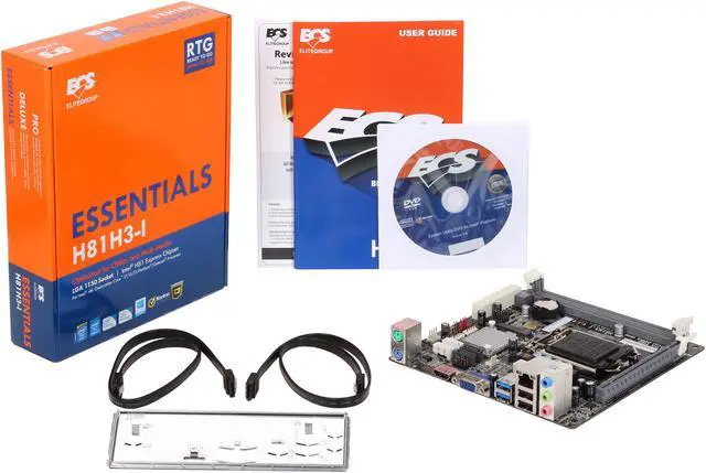 Alt view image 5 of 5 - ECS H81H3-I/HDMI (V1.0) LGA 1150 Intel H81 HDMI USB 3.0 Mini ITX Intel Motherboard