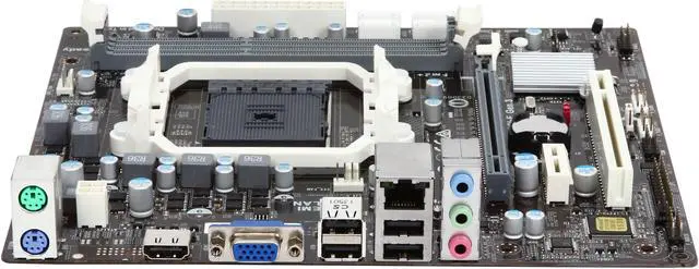 Alt view image 2 of 5 - ECS A55F2P-M2 (V1.0) FM2+ / FM2 AMD A55 (Hudson D2) Micro ATX AMD Motherboard