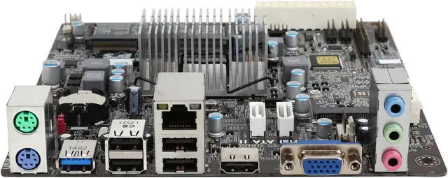 Alt view image 2 of 5 - ECS BAT-I(1.0)/J1800 Intel Bay Trail J1800 Mini ITX Motherboard / CPU / VGA Combo