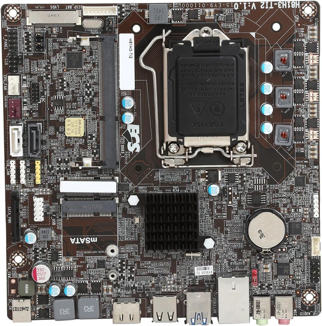 Alt view image 3 of 5 - ECS H81H3-TI2 LGA 1150 Intel H81 HDMI USB 3.0 Thin Mini-ITX Intel Motherboard