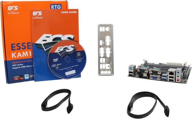 Alt view image 6 of 5 - ECS KAM1-I (V1.0) AM1 USB 3.0 HDMI Mini ITX AMD Motherboard