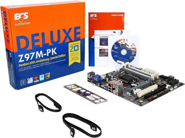 Alt view image 5 of 5 - ECS Z97M-PK LGA 1150 Intel Z97 HDMI USB 3.0 Micro ATX Intel Motherboard