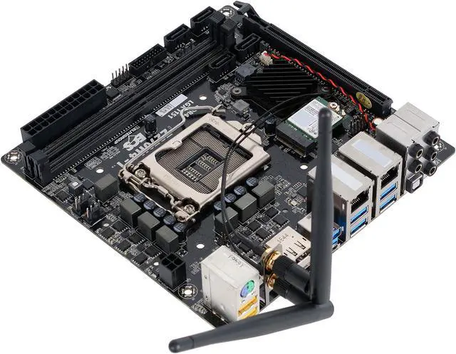 Alt view image 2 of 6 - ECS Z270H4-I Intel Z270 LGA 1151 Dual LAN HDMI M.2 SATA 6Gb/s USB 3.0 Mini ITX Intel Motherboard