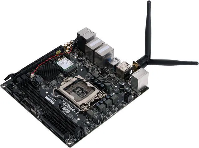 Alt view image 4 of 6 - ECS Z270H4-I Intel Z270 LGA 1151 Dual LAN HDMI M.2 SATA 6Gb/s USB 3.0 Mini ITX Intel Motherboard