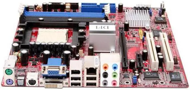 Alt view image 2 of 5 - DFI RS482 INFINITY 939 ATI Radeon Xpress 200 Micro ATX AMD Motherboard