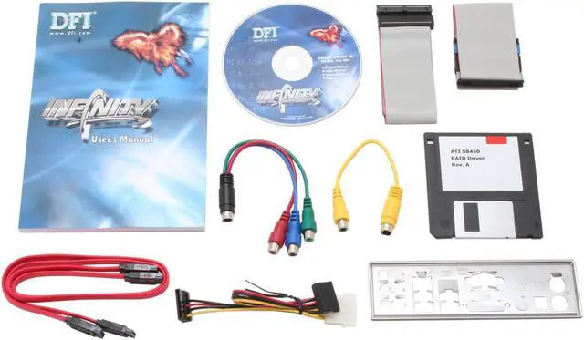 Alt view image 4 of 5 - DFI RS482 INFINITY 939 ATI Radeon Xpress 200 Micro ATX AMD Motherboard