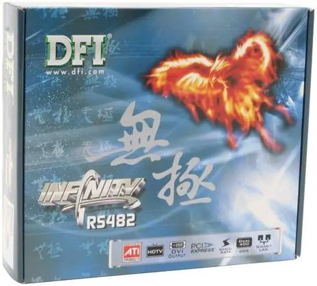 Alt view image 5 of 5 - DFI RS482 INFINITY 939 ATI Radeon Xpress 200 Micro ATX AMD Motherboard