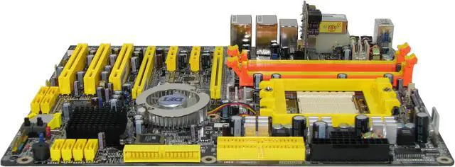 Alt view image 2 of 3 - DFI Lanparty UT CFX3200-DR 939 ATI CrossFire Radeon Xpress 3200 ATX AMD Motherboard