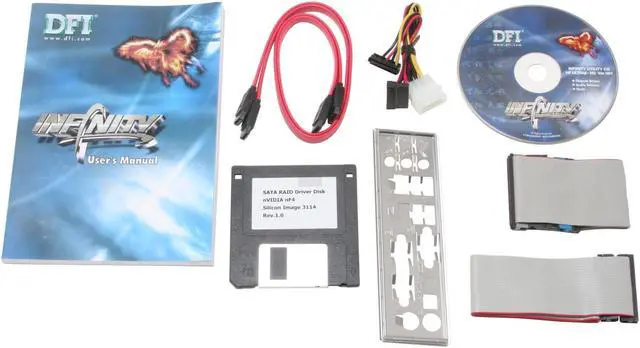 Alt view image 4 of 5 - DFI INFINITY NF ULTRAII-M2 AM2 NVIDIA nForce4 Ultra ATX AMD Motherboard
