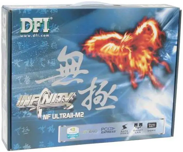 Alt view image 5 of 5 - DFI INFINITY NF ULTRAII-M2 AM2 NVIDIA nForce4 Ultra ATX AMD Motherboard