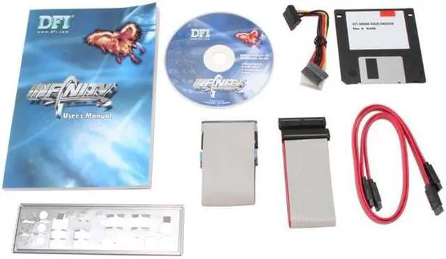 Alt view image 5 of 6 - DFI CFX3200 M2/G Infinity AM2 ATI CrossFire Radeon Xpress 3200 ATX AMD Motherboard