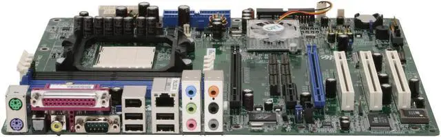 Alt view image 2 of 7 - DFI INFINITY NF SLI-M2 AM2 NVIDIA nForce4 SLI ATX AMD Motherboard