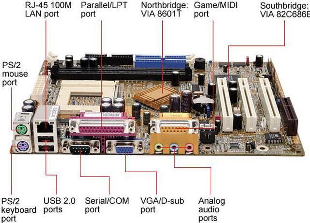 Alt view image 2 of 7 - DFI CM33-TL/G Socket 370 VIA 8601T Micro ATX Intel Motherboard
