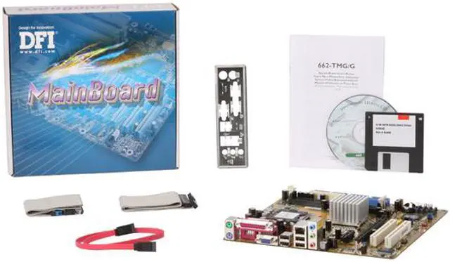 Alt view image 5 of 5 - DFI 662-TMG/G LGA 775 SiS 662 Micro ATX Intel Motherboard