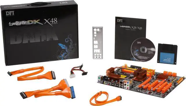 Alt view image 2 of 2 - DFI LANPARTY DK X48-T2RS LGA 775 Intel X48 ATX Intel Motherboard