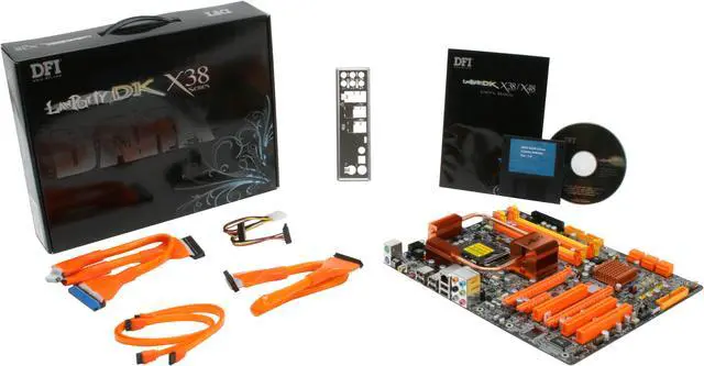 Alt view image 8 of 8 - DFI LANPARTY DK X38-T2RB LGA 775 Intel X38 ATX Intel Motherboard
