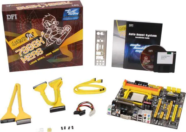 Alt view image 5 of 5 - DFI LP JR 790GX-M2RS AM2+/AM2 AMD 790GX HDMI AMD Motherboard