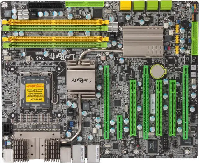 Alt view image 3 of 5 - DFI LANPARTY UT P45-T2RS LGA 775 Intel P45 ATX Intel Motherboard