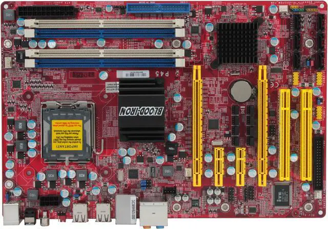 Alt view image 3 of 5 - DFI BI P45-T2RS LGA 775 Intel P45 ATX Intel Motherboard