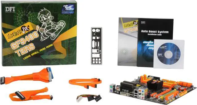 Alt view image 5 of 5 - DFI LP JR GF9400-T2RS LGA 775 NVIDIA GeForce 9400 HDMI Micro ATX Intel Motherboard