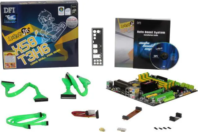 Alt view image 5 of 5 - DFI LANPARTY JR X58-T3H6 LGA 1366 Intel X58 Micro ATX Intel Motherboard