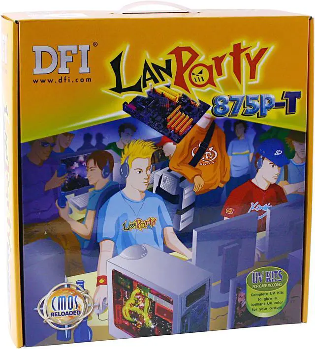 Alt view image 6 of 6 - DFI LANPARTY 875P-T LGA 775 Intel 875P ATX Intel Motherboard