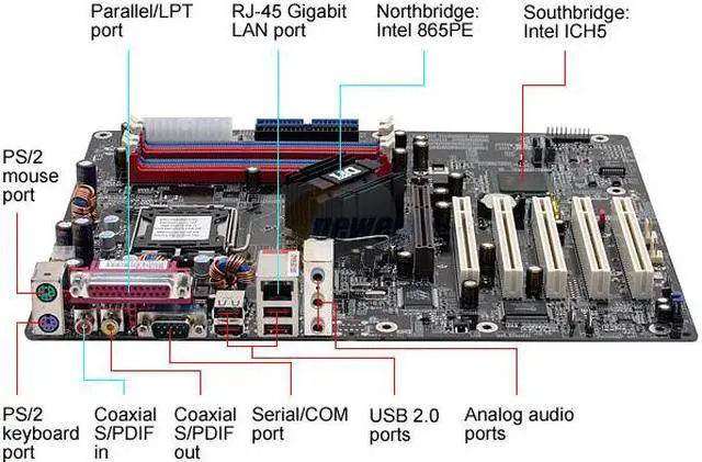 Alt view image 2 of 5 - DFI 865PE-TAG LGA 775 Intel 865PE ATX Intel Motherboard