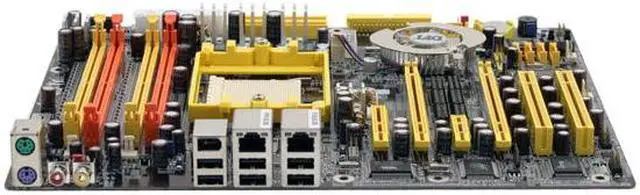 Alt view image 2 of 6 - DFI LANPARTY UT nF4 SLI-DR 939 NVIDIA nForce4 SLI ATX AMD Motherboard