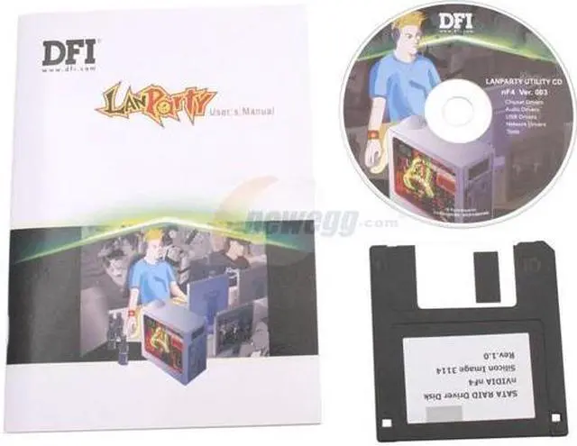 Alt view image 5 of 6 - DFI LANPARTY UT nF4 SLI-DR 939 NVIDIA nForce4 SLI ATX AMD Motherboard