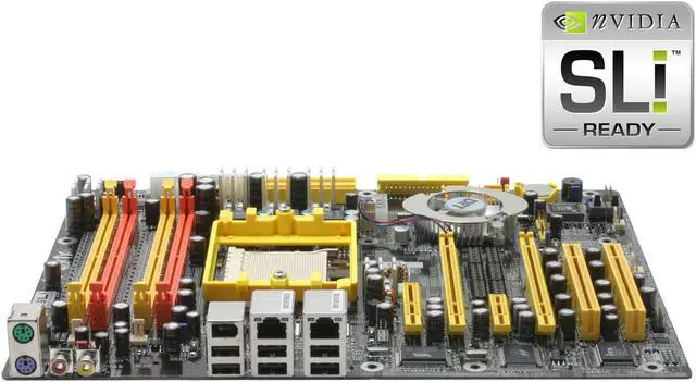 Main image of DFI LANPARTY UT nF4 SLI-D 939 NVIDIA nForce4 SLI ATX AMD Motherboard