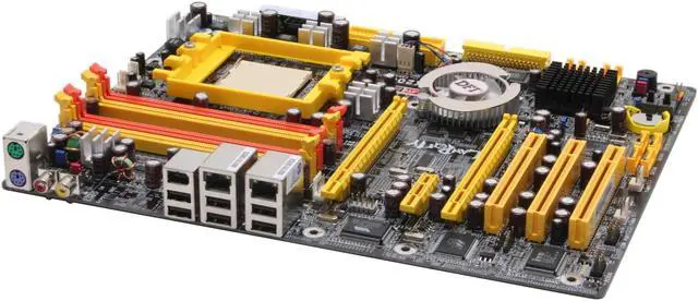 Alt view image 2 of 7 - DFI LanParty UT RDX200 CF-DR 939 ATI Radeon Xpress 200 CrossFire ATX AMD Motherboard