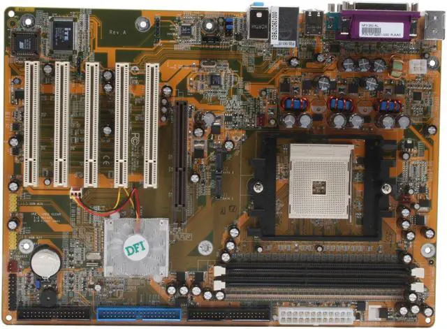 Alt view image 3 of 5 - DFI NF3 250-AL 754 NVIDIA nForce3 250 ATX AMD Motherboard