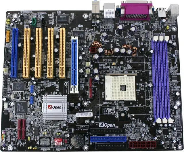 Alt view image 2 of 5 - AOpen N250A-FR 754 NVIDIA nForce3 250 ATX AMD Motherboard