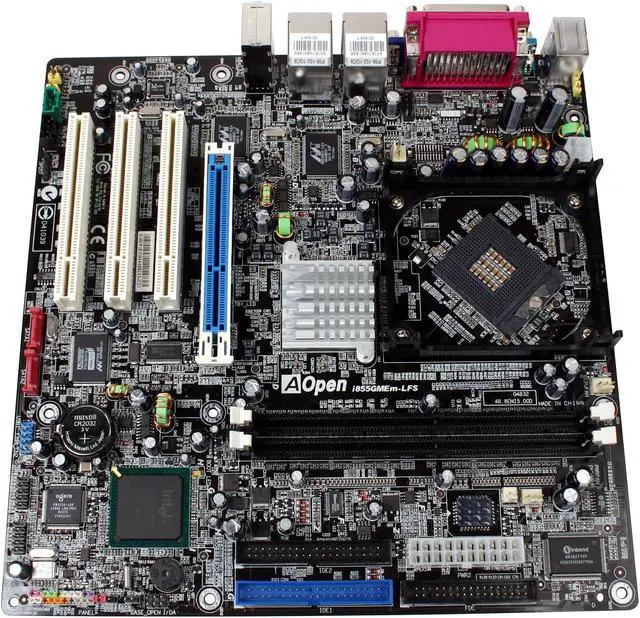 Alt view image 2 of 4 - AOpen i855GMEm-LFS Socket 479 Intel 855GME Micro ATX Intel Motherboard