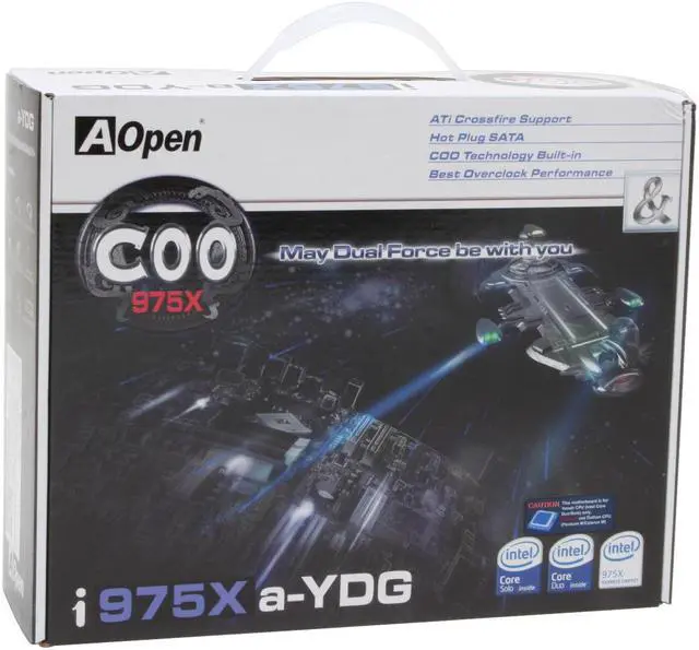 Alt view image 6 of 6 - AOpen i975Xa-YDG Socket 479 Intel 975X ATX Intel Motherboard