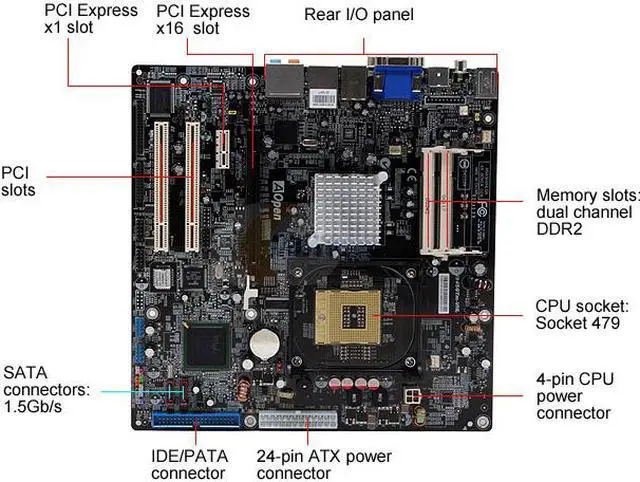 AOpen i945GTm-VHL Socket 479 Micro ATX Intel Motherboard