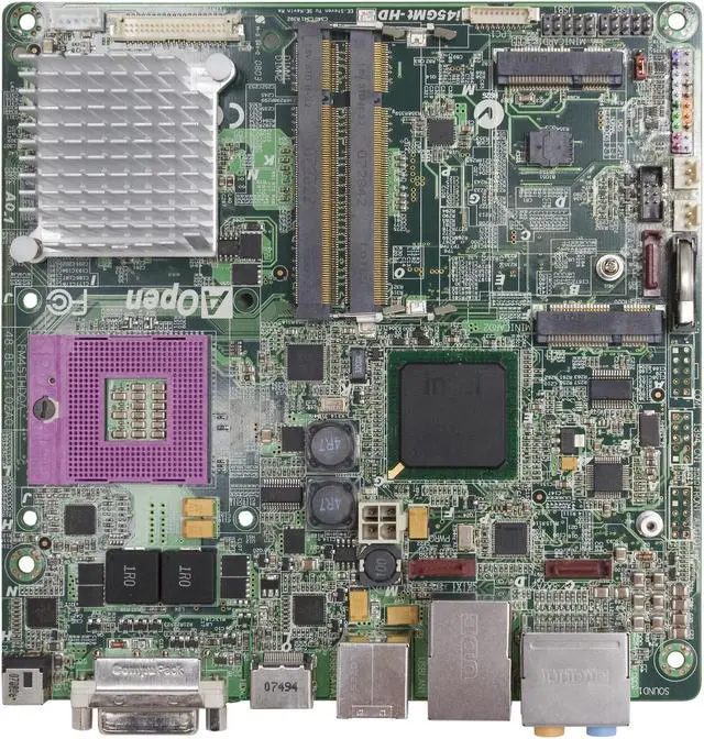 Alt view image 4 of 4 - AOpen i45GMt-HD Socket P Intel GM45 HDMI Mini ITX Intel Motherboard