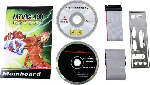 Alt view image 4 of 5 - BIOSTAR M7VIG400 462(A) VIA KM266Pro Micro ATX AMD Motherboard